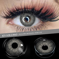 Amazonia Icy Volcano Gray Prescription Colored Contact Lenses Beauon 