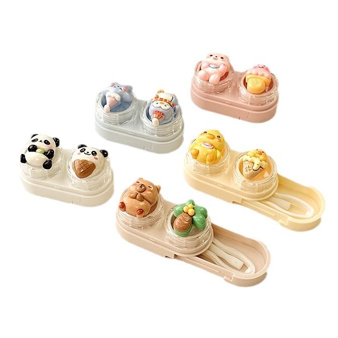 Cute Cartoon Colored Contact Lens Case